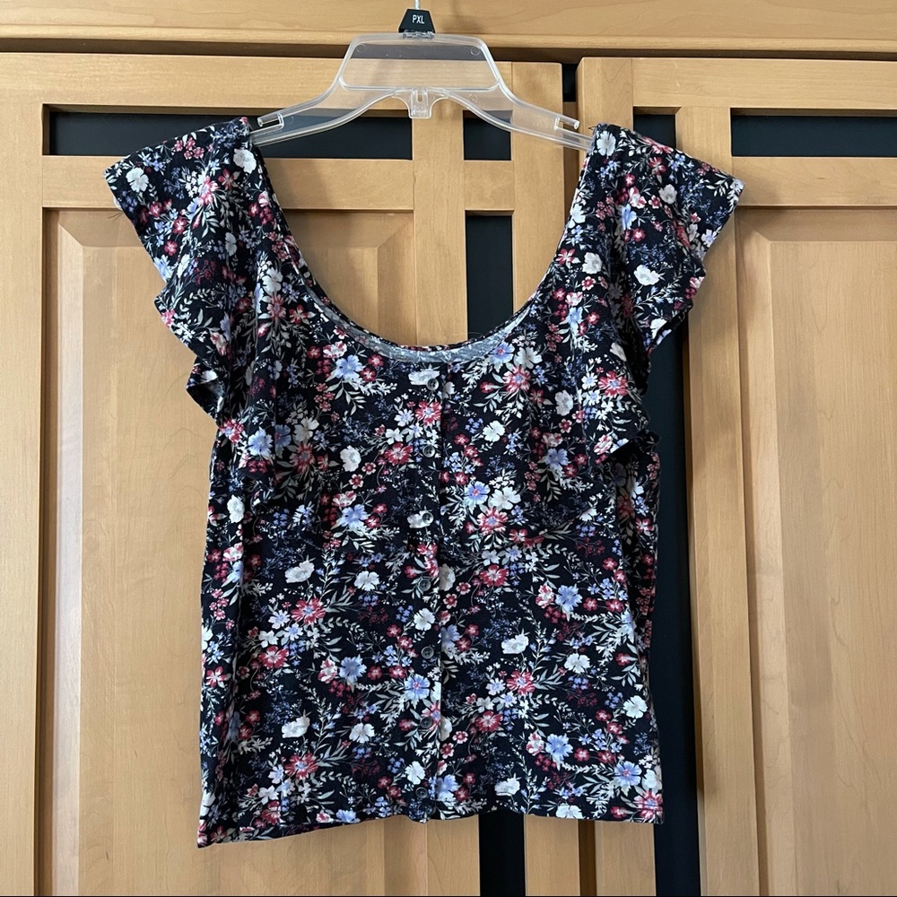 American Eagle Floral Top Size Small